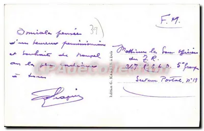 MOREZ (Jura) — Vista Geral. No fundo a Dôle sob a Neve — Edição G. KAREK em Dole — Verso