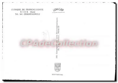 Kliniek van Franche-Comté — Cize (Jura) — Lumicap — Achterkant