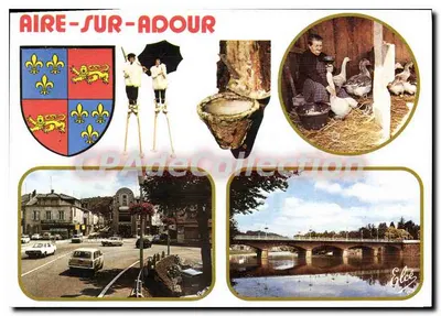 Aire-sur-Adour — cidade e ponte — Editado por Élèe