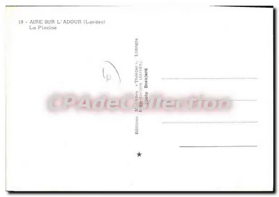 Aire-sur-l'Adour — A Piscine — Éditions Théo Jac — Verso