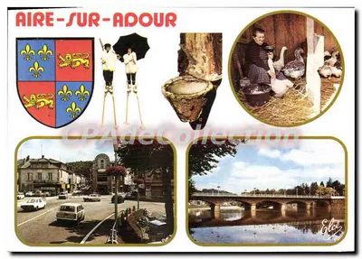 Aire-sur-Adour — cidade e ponte sobre o Adour — Élèe