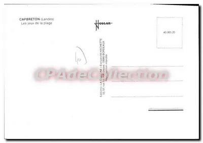 A Piscina — Capbreton (Landes) — Edições LACISONE — Verso