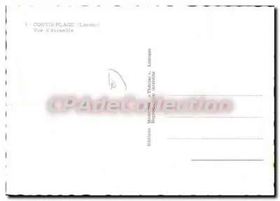 Contis-Plage (Landes) — Visão geral — Éditions Théolac & Limoges, n°4 — Verso