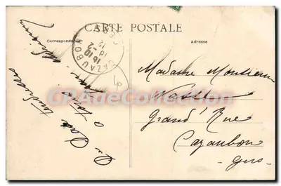 Pejzaż miejski — Most nad Adour w Tuluzy — Wydawnictwo A. Cazeneuve, n°17 — Rewers