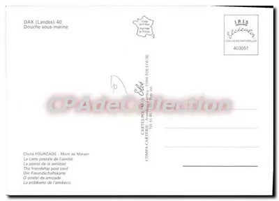 Podwodne prysznice — DAX (Landes) — Wydawca Élèe, nr 403051 — Rewers