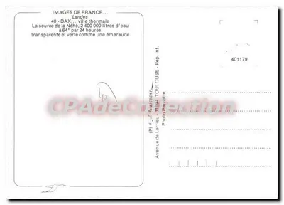 Dax — miasto wodociągowe — Images de France — Rewers