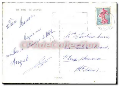 Dax — Widok ogólny — Spółka Sztuki Fotograficznej, nr 035 — Rewers