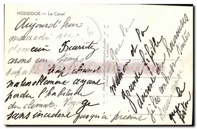 Hossegor — O Canal — Fot. Vignes-Cartes-Landes — Verso