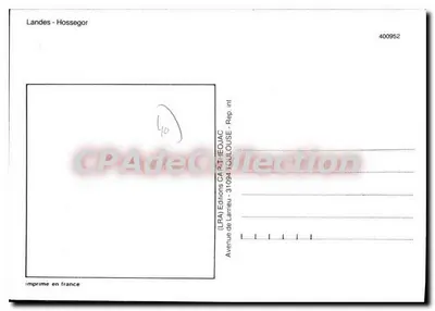 Landes - Hossegor — Blasons adhésifs vinyle lavable — Éditions LRA — Verso
