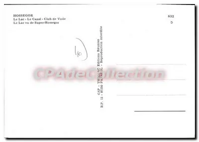 Hossegor — widok jeziora i kanału z jachtami — CAP - THÉOJAC Éditions — Rewers