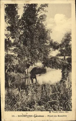 Soustons (Landes) — Pont de Roubin — M. Picard, tabacs, édit.