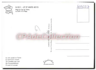 Lit-et-Mixe - Praia do Cabo Homy — Editora Elcée, n° 3511 — Verso