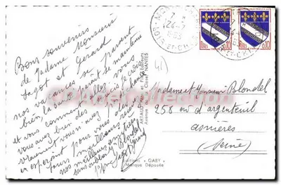 Montrichard — vista panoramica con i principali siti — Edizioni Gaby — Verso
