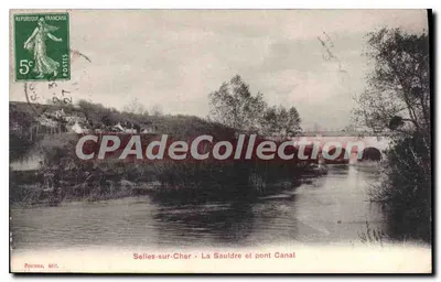 Selles-sur-Cher - A Sauldre e ponte canal — Poureau, editor