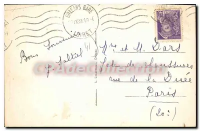 Lamotte-Beuvron — O Pin da Place de la Gare — Edit Bonin — Verso