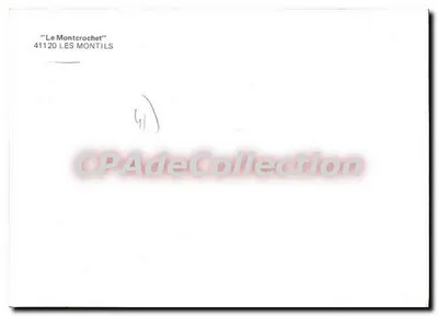 Castello di Le Montcrochet — 41120 Les Montils — Cartolina d'epoca de Collection — Verso