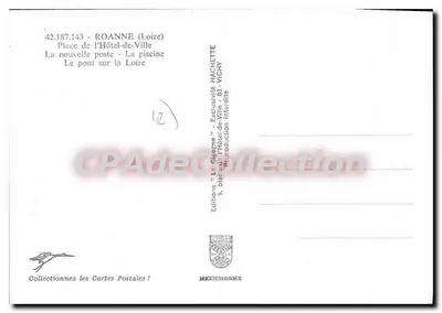 Roanne — widok panoramiczny — Wydawnictwo 'La Gérame' — Rewers