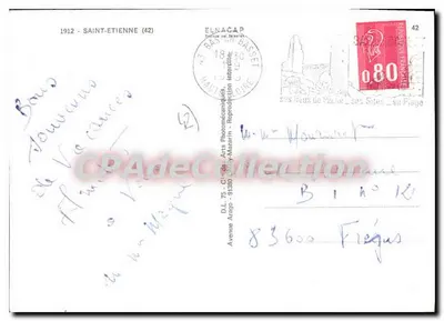 Saint-Étienne — miasto sportowców — wydawca D.L. 75 Sztuki Fotokanikowej — Rewers