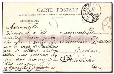 St-JUST-sur-LOIRE — As margens do Loire, lado St-Rambert — Edição Bouchardon, St-Just-sur-Loire — Verso