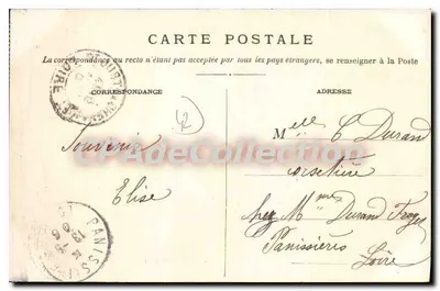 Kasteel van Contençon — zuid- en oostgevel — uitgever: Louis Roux, Sainte-Enniguel — Achterkant