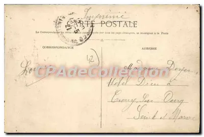 Andrézieux — Vue de Bouthéon — éditeur St-Étienne — Verso