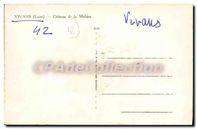Vivans (Loira) — Zamek Molière — Combière Imp. Malin (S. C. L.) — Rewers