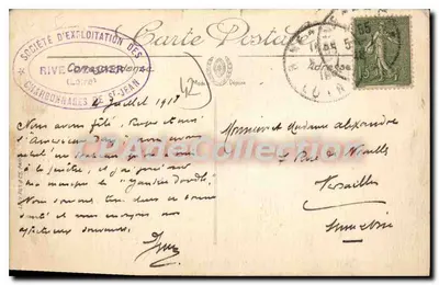 Rive-de-Gier — Ratusz i Basen — LL. n°27 — Rewers
