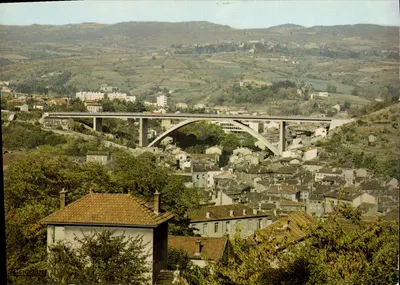 Rive-de-Gier — O viaduto da autoestrada — Edições 'LA CIGOGNE', Rive-de-Gier (42)