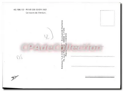 O curso de Verdun — Rive-de-Gier (42) — Edição 'LA CIGOGNE' — Verso