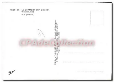 La Cigoigne — Vista geral — Edições 'LA CIGOINE' - Vichy — Verso