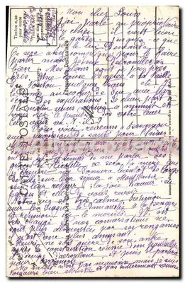 Le Puy — Vista geral tirada da estrada de Polignac (Aspecto Noroeste) — « Le Velay Illustré » — Verso