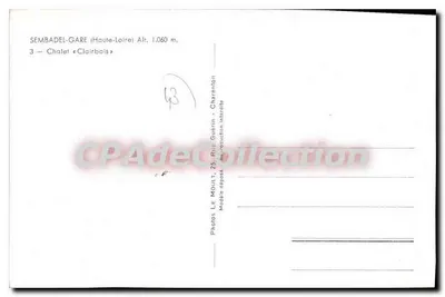 Sembadel — Chalet « Clairbois » — Sembadel — Verso