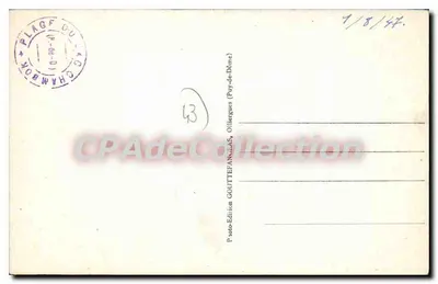 Jezioro Chambon – Panoramiczny widok z rolnikami i bykiem – G.d.O. — Rewers