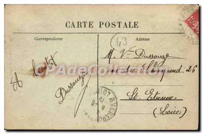 A Dentelheira Craponnese — n° 300 — editor M-B Le Puy — Verso