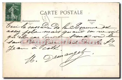 Beaume-Wasserfälle — nahe Le Puy-en-Velay (Haute-Loire) — Nr. 437 — Rückseite