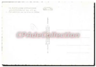 Lavoute-Chilhac — średniowieczny zamek nad brzegami Allier — Wydawnictwo Chilhac — Rewers