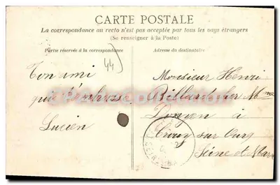 La Baule (Loire-Inf) — Avenue de la Concorde — Héliotypie Dugas et Cie, Nantes, n° L-I 884 — Achterkant