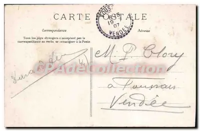 NANTES — Vista sobre a Loire e a Estação de Orléans, tirada do Castelo — editor desconhecido, n° 45 — Verso