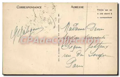 Nantes — Praça da Duquesa Ana e a Fábrica de Biscoitos — LL — Verso