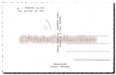 Pornic (L.-Atl.) — ogólny widok portu — Éditions Gaby, Nantes — Rewers