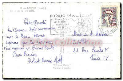 Plaża Cirochère — Pornic, Côte de Jade — Éditions Gaby — Rewers