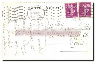 Pornichet-les-Pins (Loire-Inf.) — Ogólny widok plaży, wykonany z tarasu kasyna — Wydawnictwo La Civette — Rewers