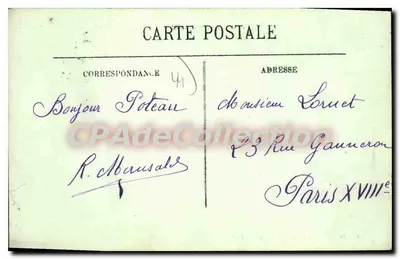 Pornichet — A Praia — LL. — Editor LL. n°10 — Verso