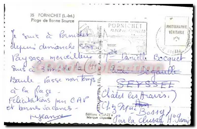 Praia de Bonne Source — Pornichet (Loire-Atlântique) — Éditions Gaby — Verso