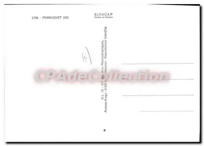 Pornichet — La playa y el ayuntamiento — Elnacap — Reverso