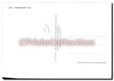 Pornichet — jego kolorowy rynek, plaża piaskowa, hotele i port — CAP - THECIAC EDITIONS REUNIES — Rewers