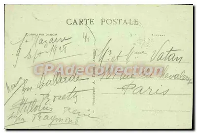 St-Nazaire (L.-Inf.) — O navio de passageiros "Lafayette" passando pelas docas do porto — Fototipo A. Brugel, Angers — Verso