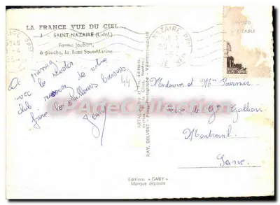 Saint-Nazaire (L-Inf.) — Base Submarina — Ediciones Gaby — Reverso