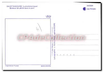 Saint-Nazaire — Barcos de pesca en el puerto — cap theojac, n° 440564 — Reverso