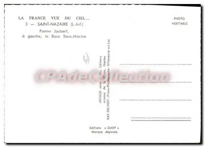 Saint-Nazaire — Base Sottomarina — Gaby — Verso